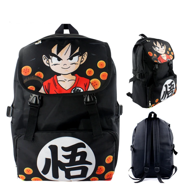 Рюкзаки с аниме Драконий жемчуг для мальчиков и девочек школьные ранцы Saiyan Son Goku