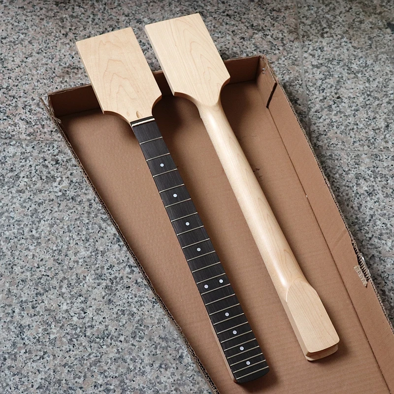 e gitarre hals natürliche farbe kanadischen ahorn 22 bünde gitarre hals für elektrische gitarre bord vervanging free global shipping