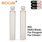 10 шт.лот #54 HU83, металлическая Заготовка ключа KDVVDI для Peugeot 301307308408 Citroen C3C4LC5