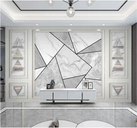 milofi marble simple european style geometric combination wallpaper sofa bedroom custom mural 8d waterproof wall cloth