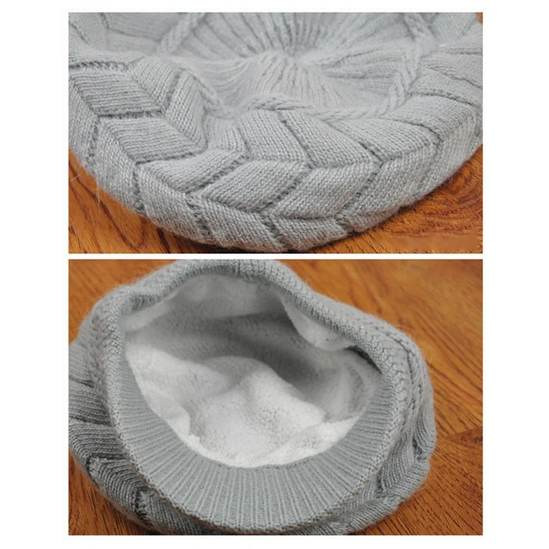 

Knitted Hat Women Winter Hats For Women Ladies Beanie Girls Beret Hat Bonnet Femme Warm Hat