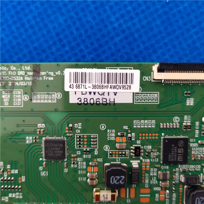 Good test 6871L-3806BE 6871L-3806BF for 43 INCH TV logic board 6870C-0532A 6871L-3806B 6871L-3806H 6871L-3806 6871L-3806D T-CON