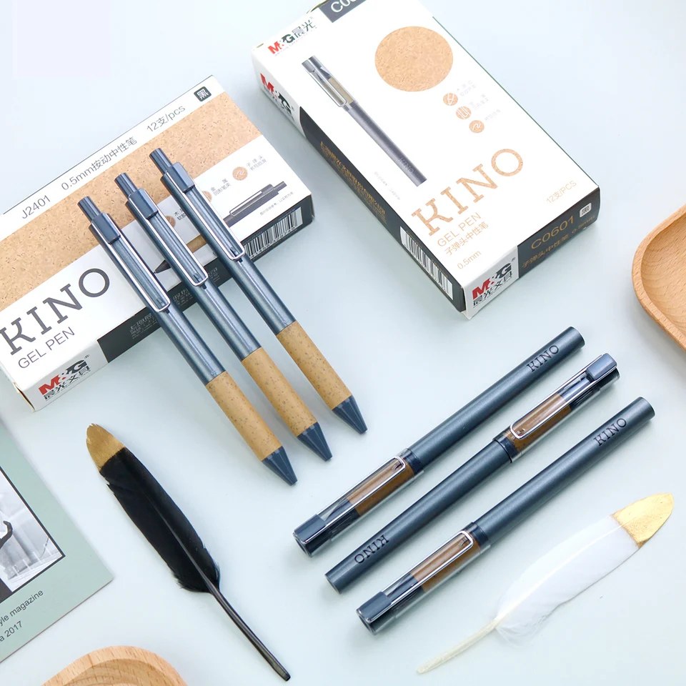 Ручка гелевая 0 5 мм черные/синие чернила заправка нажимная крышка шариковая