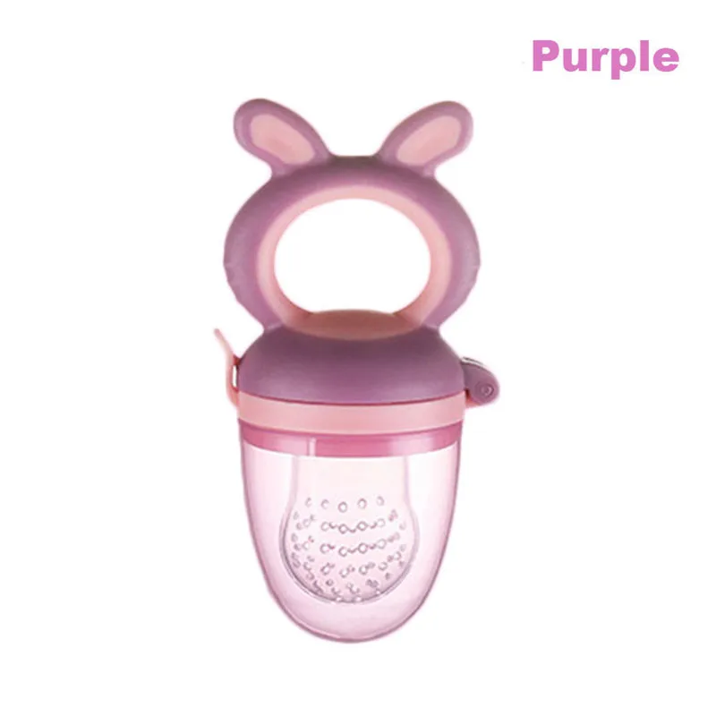 Purple M Милый силиконовый детский успокоитель младенцев Соска-пустышка Дети соски-пустышки кормушка для младенца соска пустышки для младенцев для кормления с соской - Цвет: Purple M