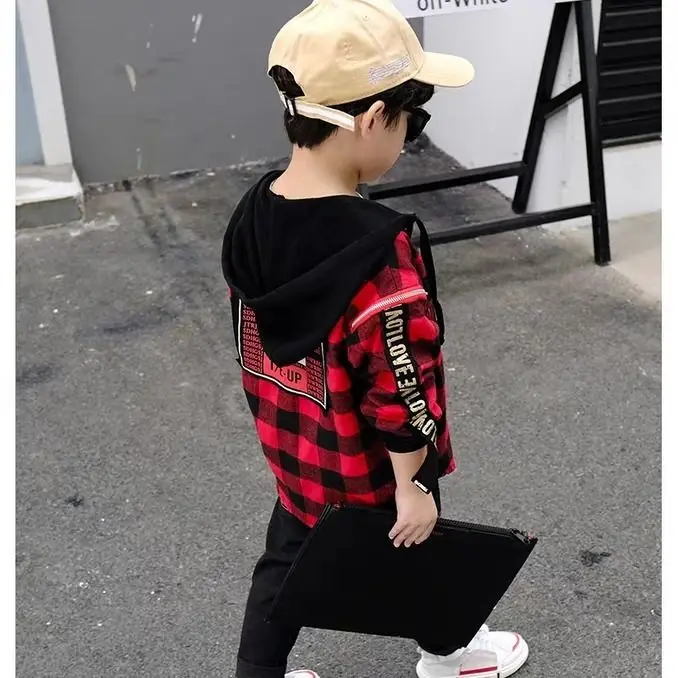 Рубашки для мальчиков классические повседневные Детские рубашки в клетку От 3 до