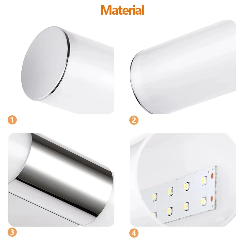 

Wall Lamp 12W 16W 22W 85-265V Led Mirror Light Waterproof LED Tube Modern Acrylic Wall Light Bathroom Lighting