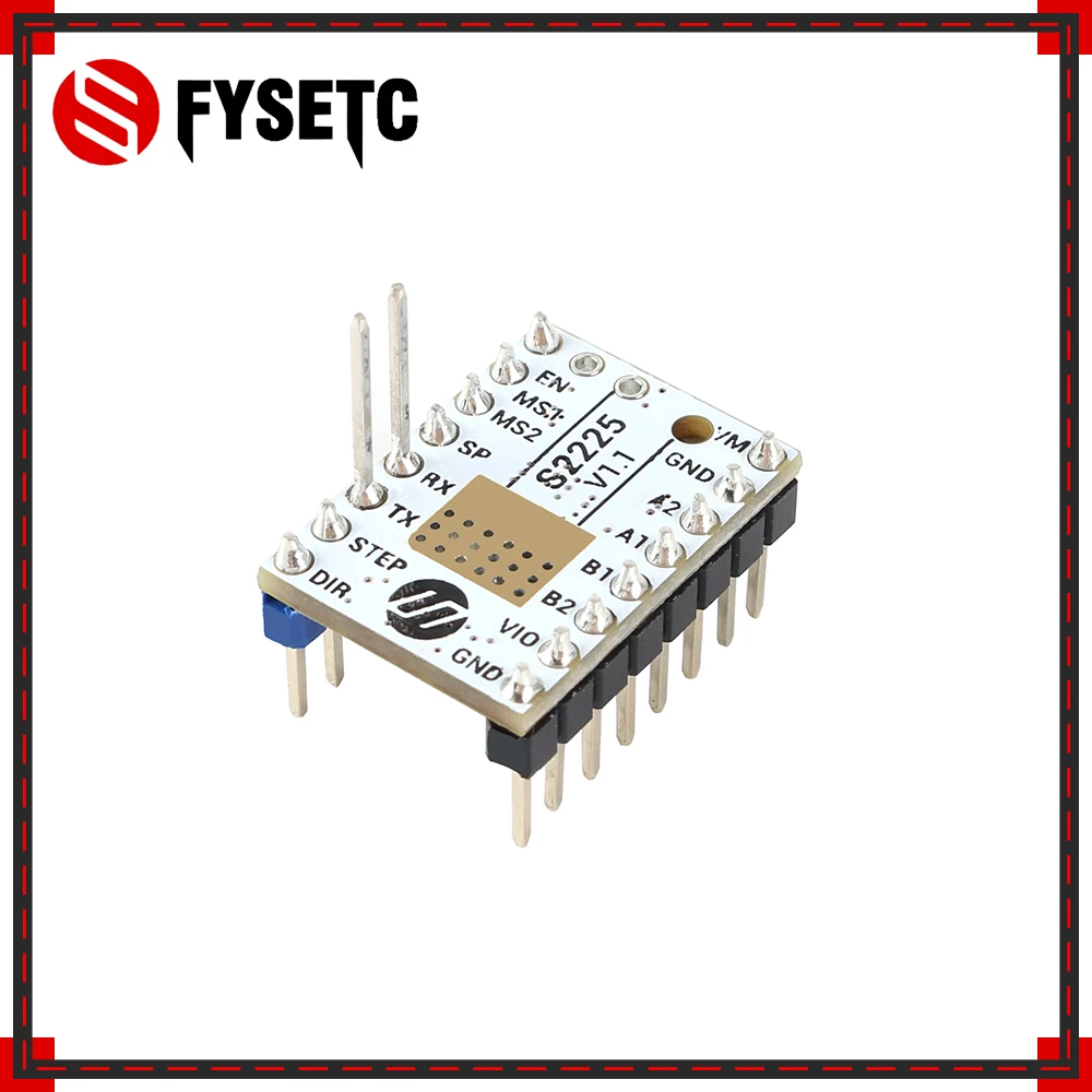 Драйвер шагового двигателя TMC S2225 V1.1 2 шт. шаговые палочки TMC2225 бесшумный драйвер 256