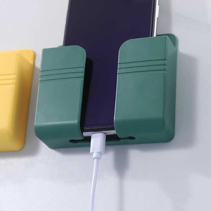 

Wall Mounted Organizer Air Conditioner TV Remote Control Storage Box Mobile Phone Plug Holder Multifunction USB Charging Stand