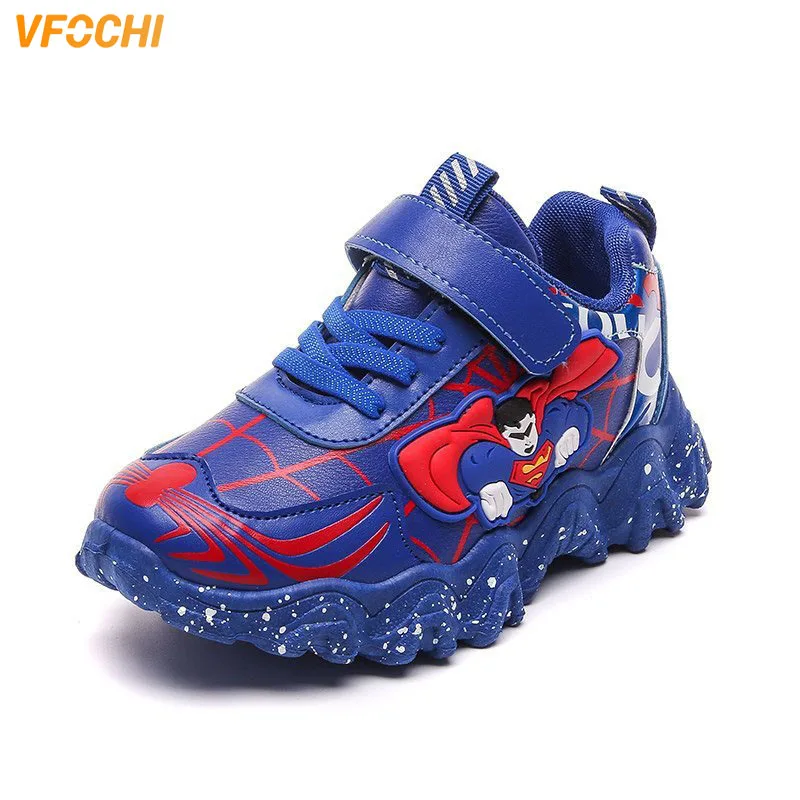 Кроссовки VFOCHI Детские с принтом супергероев повседневная Водонепроницаемая