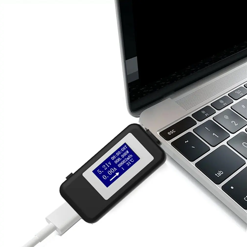 Тип c Тестер Многофункциональный Dc Цифровой измеритель напряжения и тока Usb