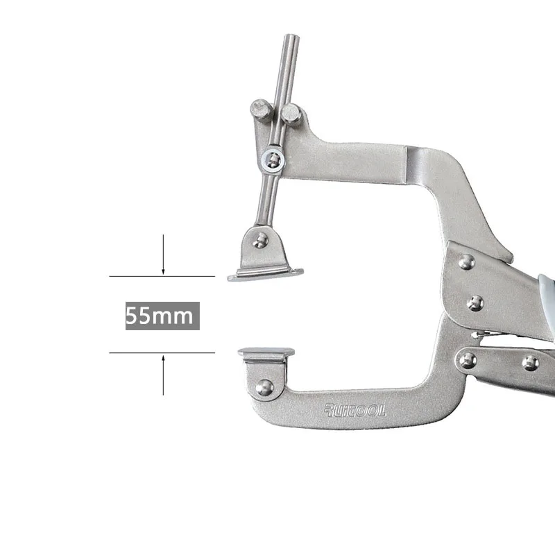 

2 IN 1 Vigorous Pliers C-type Oblique Hole Quick Clamp Adjustable Plier Clamp Locking Plank Clip Woodworking Fixing Tool