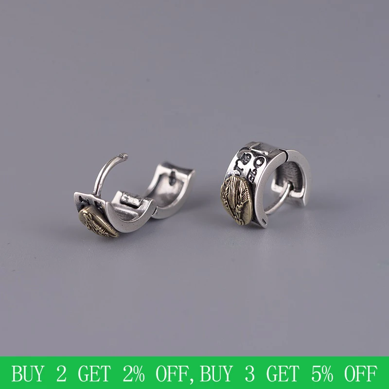 Женские и мужские серьги-гвоздики BALMORA винтажные серьги из 100% настоящего серебра