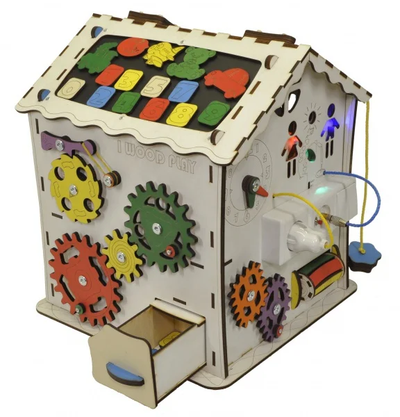 Рисунок 6 - Бизиборд Домик развивающий с электрикой