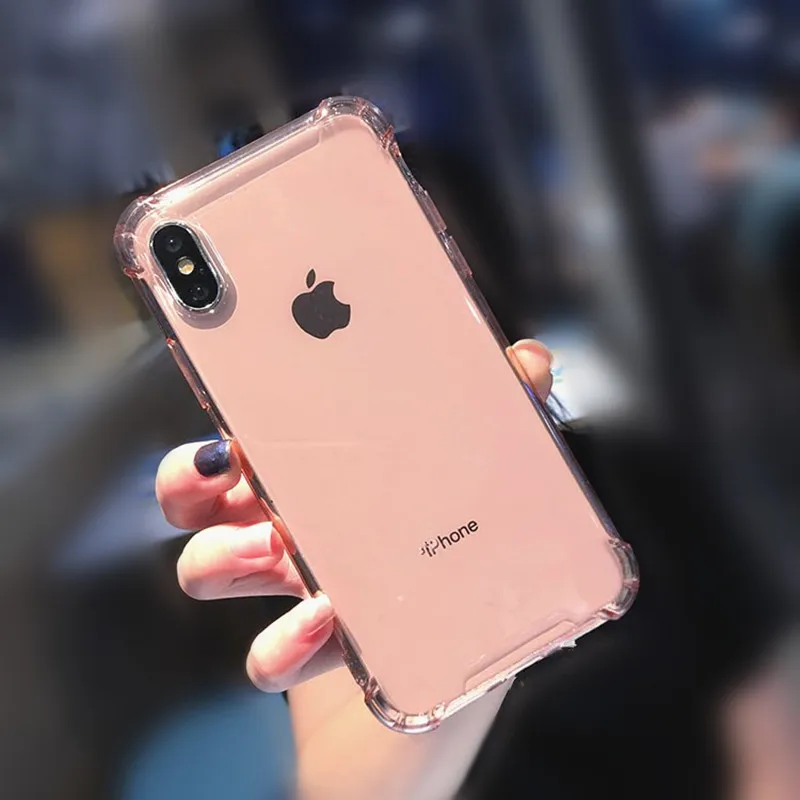 Роскошный противоударный силиконовый чехол для телефона iPhone X 11 XR XS Max 8 7 Plus 6 6S