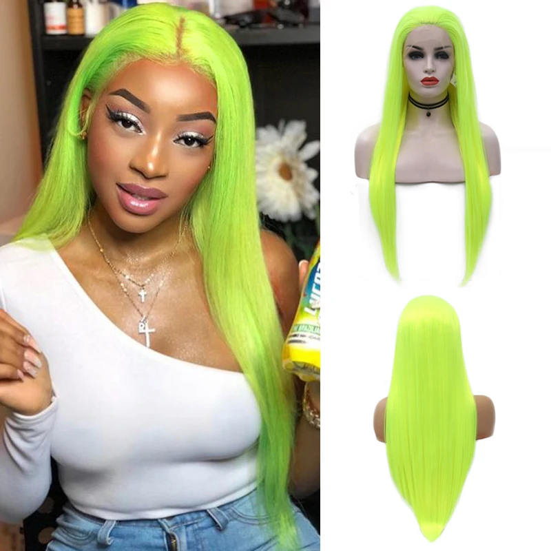 Парики из прямых синтетических волос Charisma неоново желтые парики для женщин