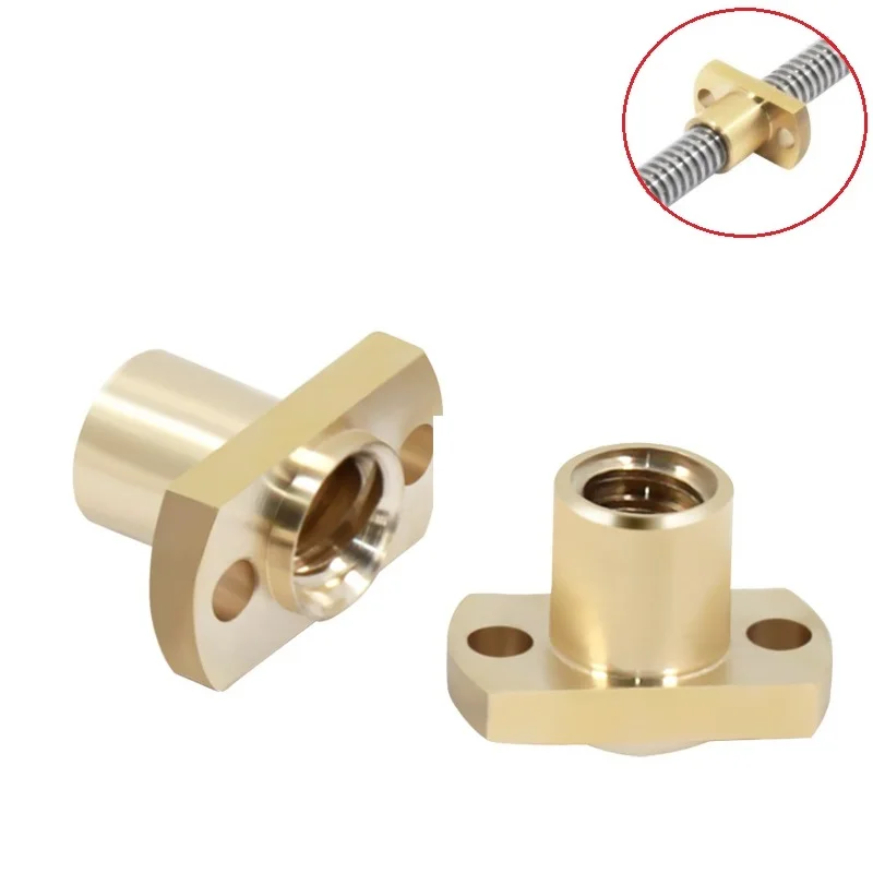 

RAMPS T8 Lead Screw Nuts H Flange Brass Nut Pitch 2mm Lead 2mm/Pitch 2mm Lead 8mm For T8 Screw Trapezoidal CNC 3D Printer Parts