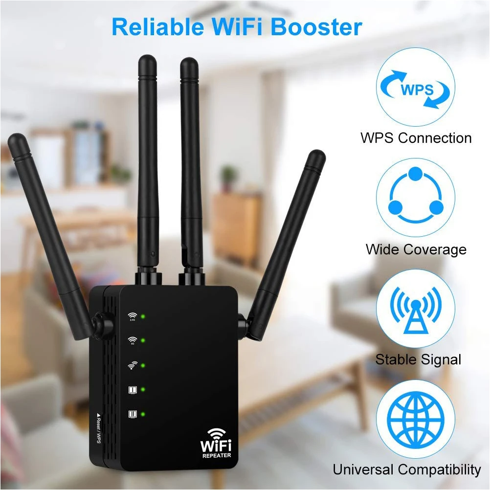 Усилитель Wi-Fi-сигнала 1200 Мбит/с 2 4 ГГц | Мобильные телефоны и аксессуары