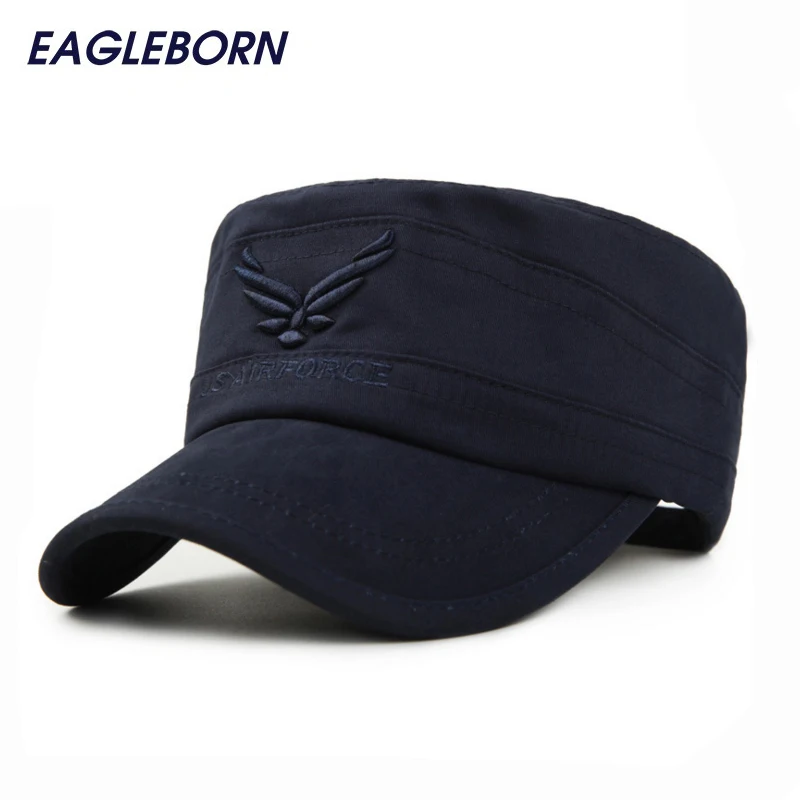 

Мужские Винтажные тактические шапки Eagleborn, воздухопроницаемые хлопковые армейские шапки с плоской крышей в стиле милитари, новинка 2022
