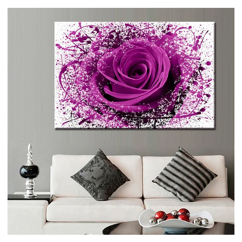 

Full 5D Diamand Painting Flower DIY Cross stitch Kits Diamond Embroidery Rose Flowers Mosaic Picture of Rhinestones Decor BY564