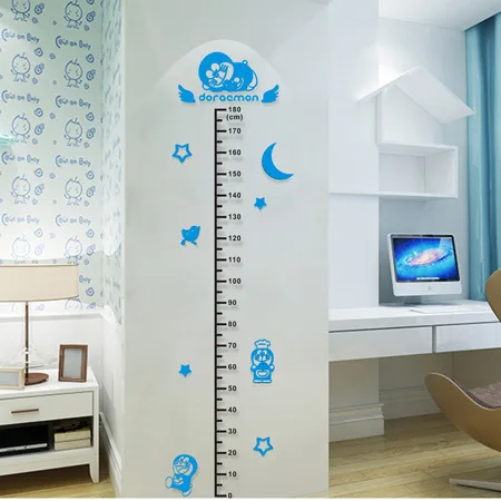 Настенные наклейки с измерением высоты для детей украшение мальчиков и девочек 3D