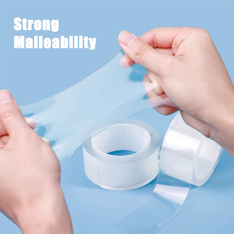 Двухсторонняя лента сверхпрочная нано прозрачная без следов водонепроницаемая