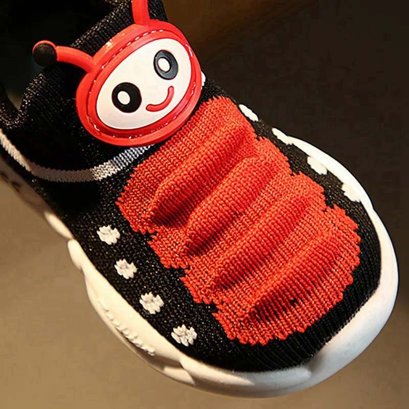 

Baby Shoes Boys Girls Breathable Anti-Slip Cartoon Animal Print Shoes Sneakers Toddler Soft Soled First Walkers
