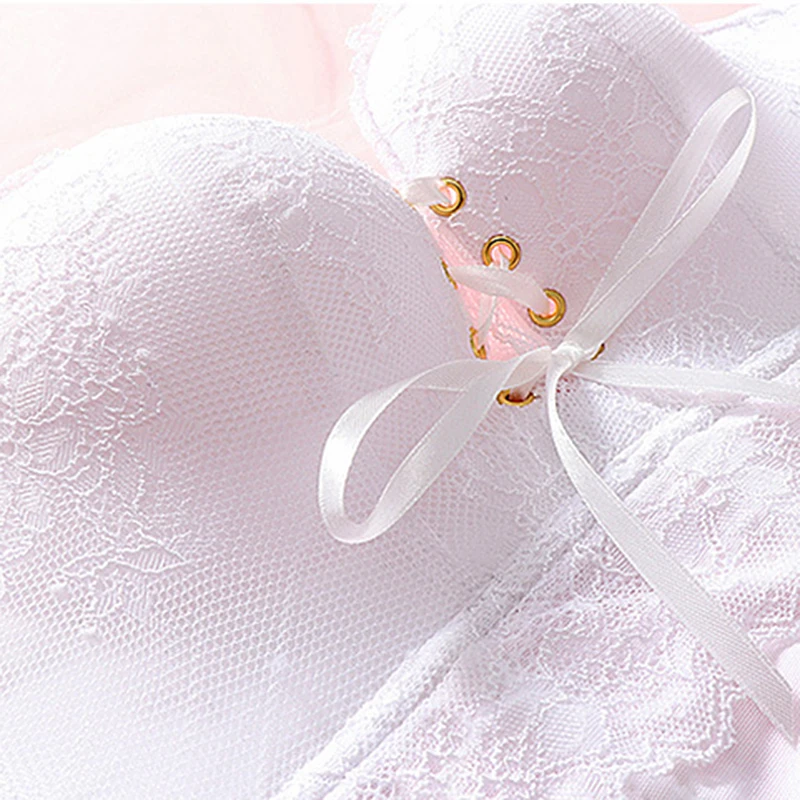 

Women Sexy Invisible Bra Air Cushion Lace Strapless Push Up Wirefree Bralette Top Lingerie Small Chest Non-Slip Underwear