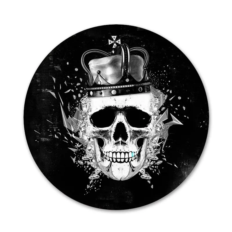 58mm Retro Style Flower Skull Crown Kitchen Home Decor Refrigerator Magnetic Stickers Opener Beer Coke | Дом и сад
