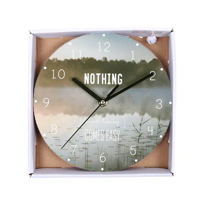 Reloj de pared, скандинавские украшения для комнаты, Ловец снов, настенные часы, креативные деревянные настенные часы, большие круглые декоративные часы saat 661GZ10