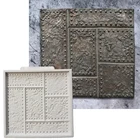 Заклепочная металлическая пластина, силиконовая форма, инструмент для украшения торта, мастика, сахарный шоколадный форм, инструменты для выпечки