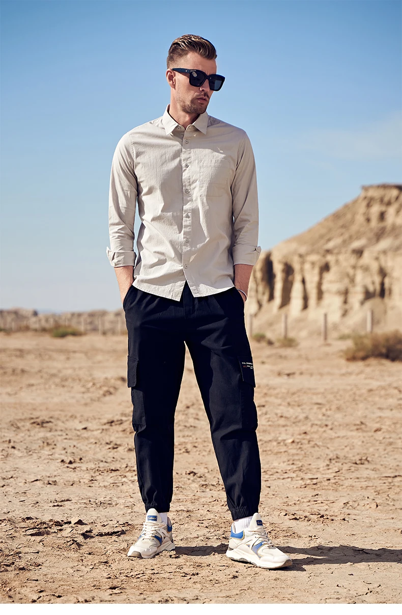 Enjeolon, Осень-зима, мужские повседневные рубашки, Camisa Masculina, длинный рукав, отложной воротник, рубашка, модная одежда, CX2541-1