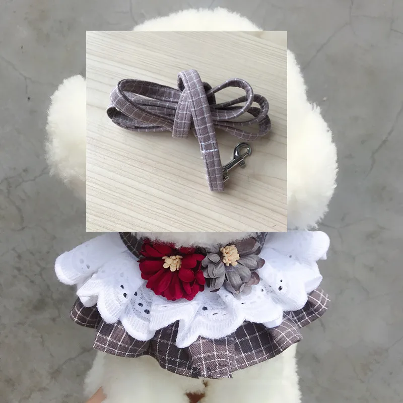 Ошейник для домашних животных модный шейный воротник с милым цветочным кружевом