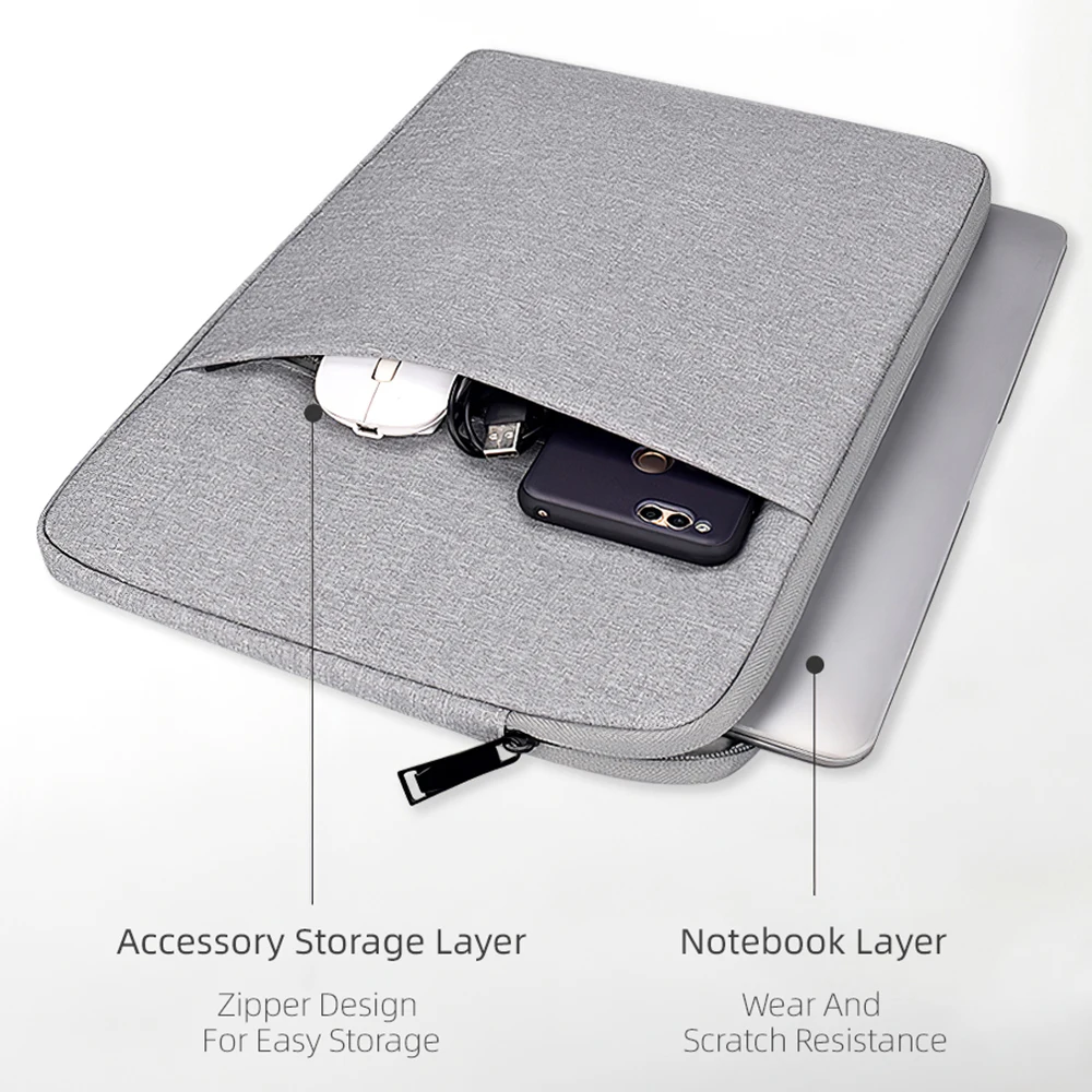 Рукав Laptap Компьютерная сумка для Macbook Air 13 чехол ноутбука HP Dell дорожная простая Противоударная хранения