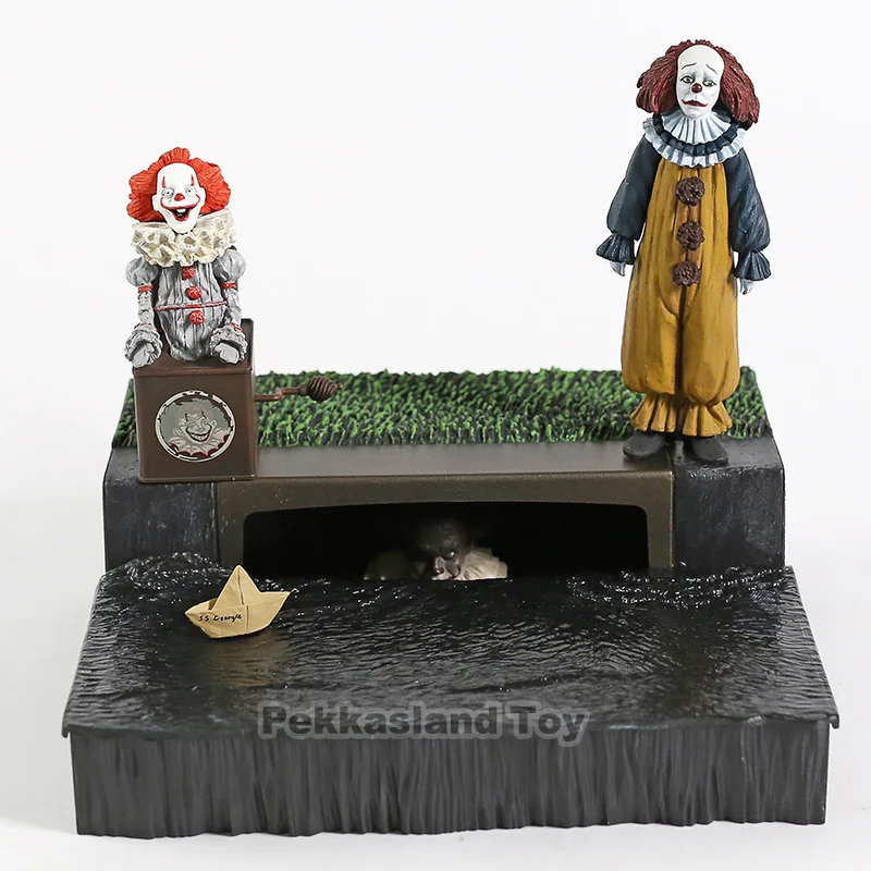 Экшн фигурка клоуна пеннивайза из фильма ужас NECA стейвена Кинга|Игровые фигурки