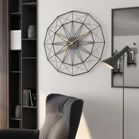 Simple wall clock Nordic living room personality shaped silent clock New creative trend luxury home big wall charts