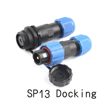 sp13 waterproof connector socket ip68 docking aviation connector panel mount wire cable connector aviation plug 12345679p