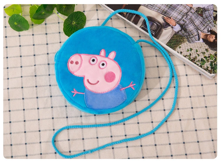 Мягкий плюшевый кошелек для мелочи свинка пеппа детей Джордж свинки хлопковый