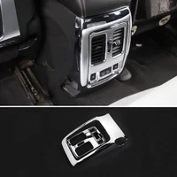 for jeep grand cherokee 2014 2017 accessories abs carbon fibrechrome car back rear air conditioner outlet vent frame cover trim