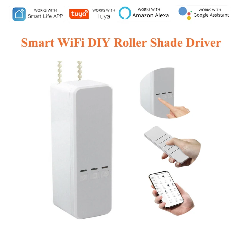 

NEW Smart WiFi Roller Shade Driver DIY Roller Shutter Motor,for Tuya/Smart Life APP Voice Control,Work with Alexa Google Home
