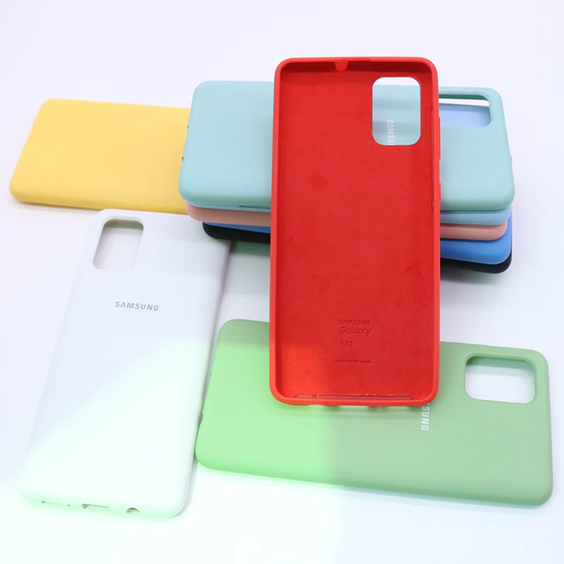 Чехол для Samsung Galaxy A51 Ультратонкий силиконовый чехол из жидкого ТПУ телефона A71 SM