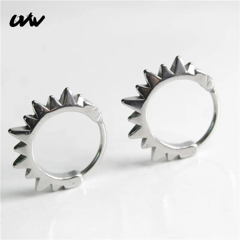 

2 шт., мужские серьги-кольца UVW593, 10 мм