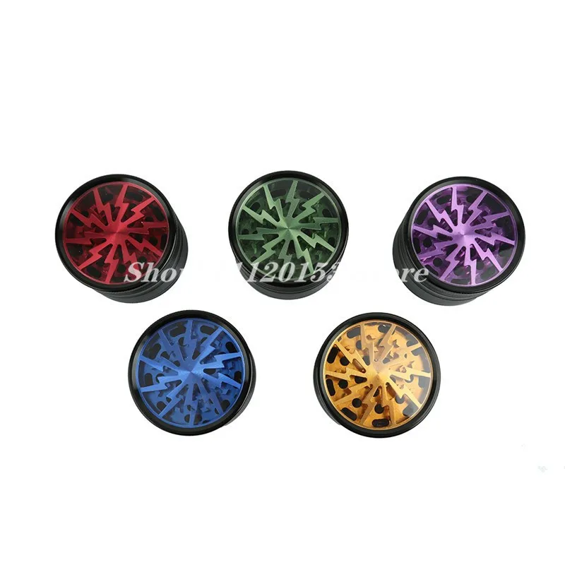 

40mm Colorful 4 Layers Smoking Herb Grinders Aluminium Alloy Tobacco Herb Grinder Spice Miller Smoking Grinders Accessories