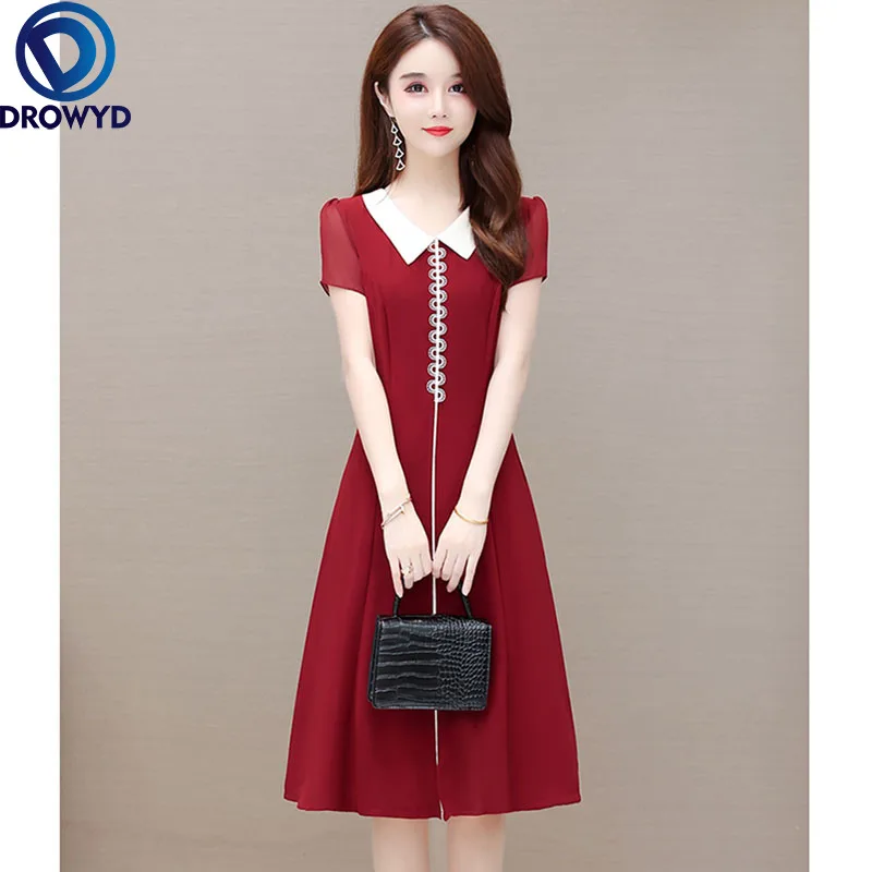 

Summer Vintage Boho Beach Midi Dress for Women 2021 Fashion Red Short Sleeve Long Dress Elegant Bodycon Sexy Maxi Party Vestidos
