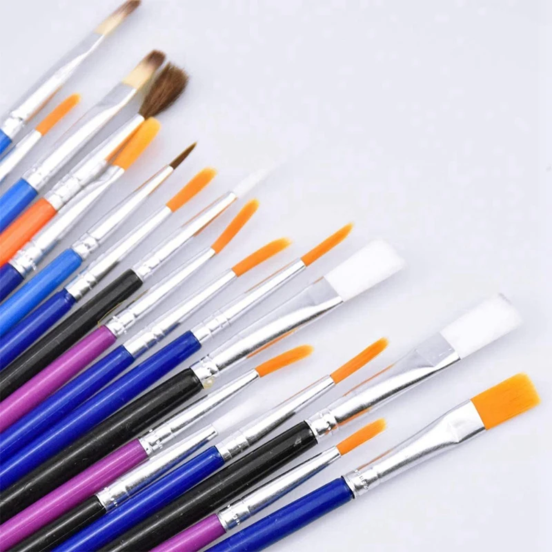 

1 Pcs Mini Paper Punch Scrapbooking Craft Heart Shape & 30Pcs Artist Paint Brush Set,Childrens Paint Brushes Starter Set