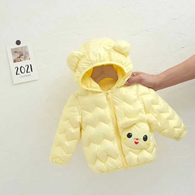 

Fashion Boys Girls Hooded Down Jackets For Kids Coats Autumn Baby Boy Cartoon Warm Jacket Toddler Girl Zipper Jackets Outerwear
