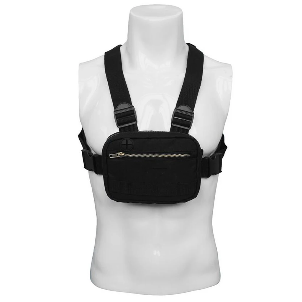 

Adjustable Chest Rig Bag Multifunctional Hip Hop Front Pack Durable