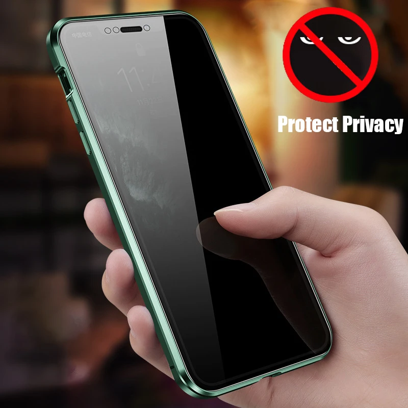 Металлический Магнитный защитный чехол для Samsung Galaxy S10 S9 S8 S10E Plus S20 S20UItra A50 A70 A51