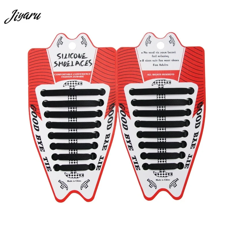 16 шт./лот без шнурков женские и мужские силиконовые шнурки эластичные