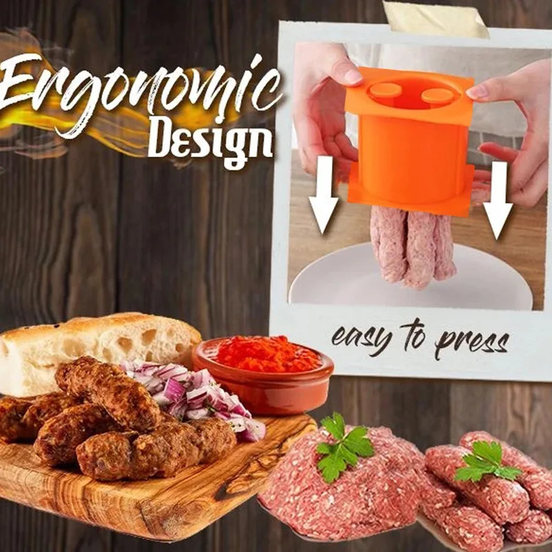 

Sausage Hot Dog Maker Meat Strip Squeezer Meat Strip Meat Press Meatball Squeezer Kitchen DIY Gadgets Handmade Gadget Tool