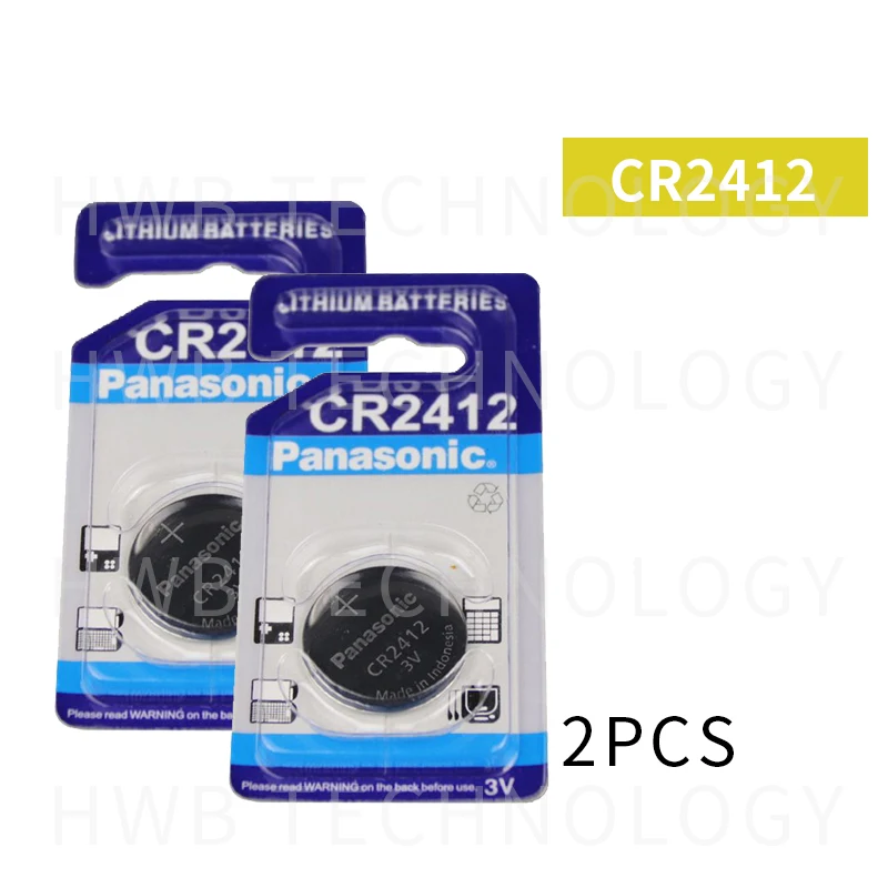 2 шт./партия для Panasonic CR2412 3 В литиевая батарея часы брелоки батарея для часов Часы автомобиль Lexus контроллер